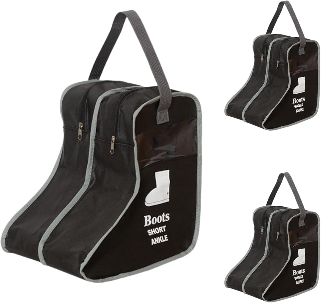 3 Pcs Long Boot Shoe Bags for Travel, Portable Zipper Travel Shoe Bag for Storage, Waterproof and... | Amazon (US)