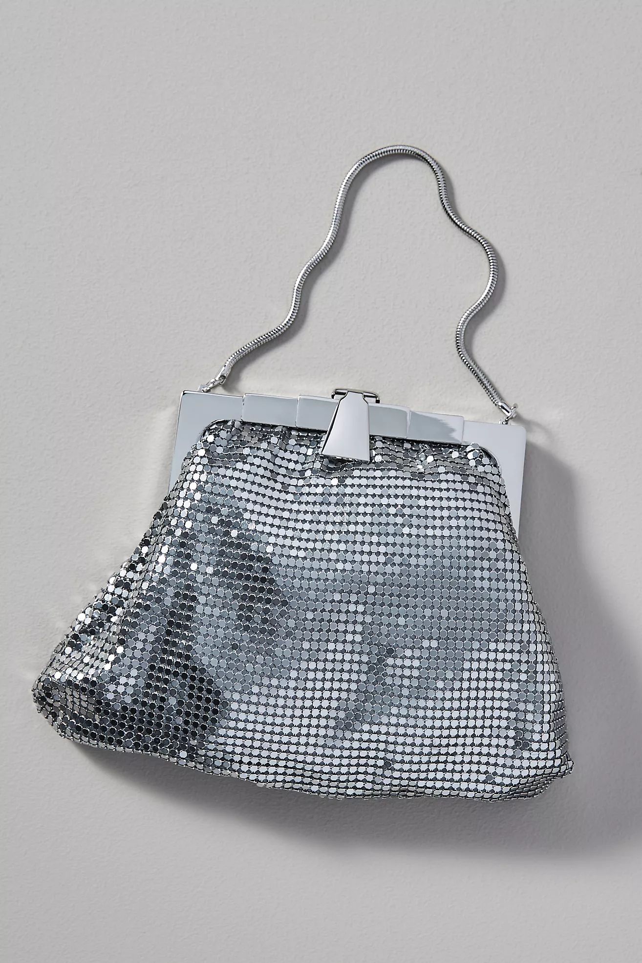 Metallic Chainmail Clutch | Anthropologie (US)