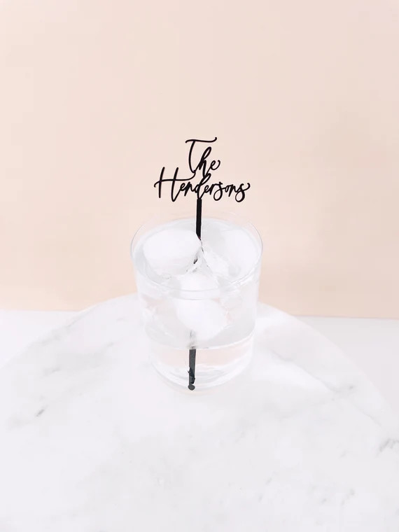 Wedding Stir Sticks, Custom Drink Stirrers, Cocktail Stirrers, Personalized Drink Stirrers, Stir ... | Etsy (US)