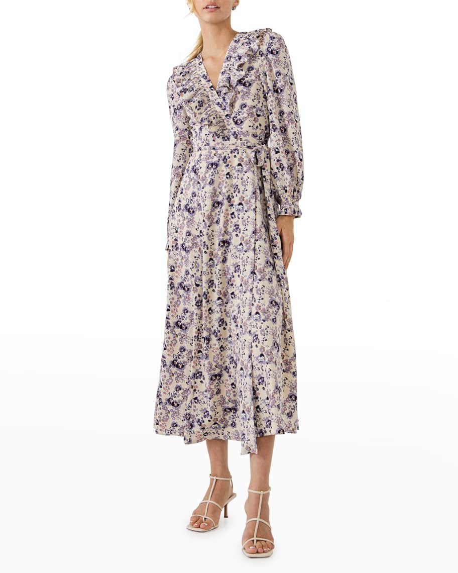 Endless Rose Faux-Wrap Floral Maxi Dress | Neiman Marcus