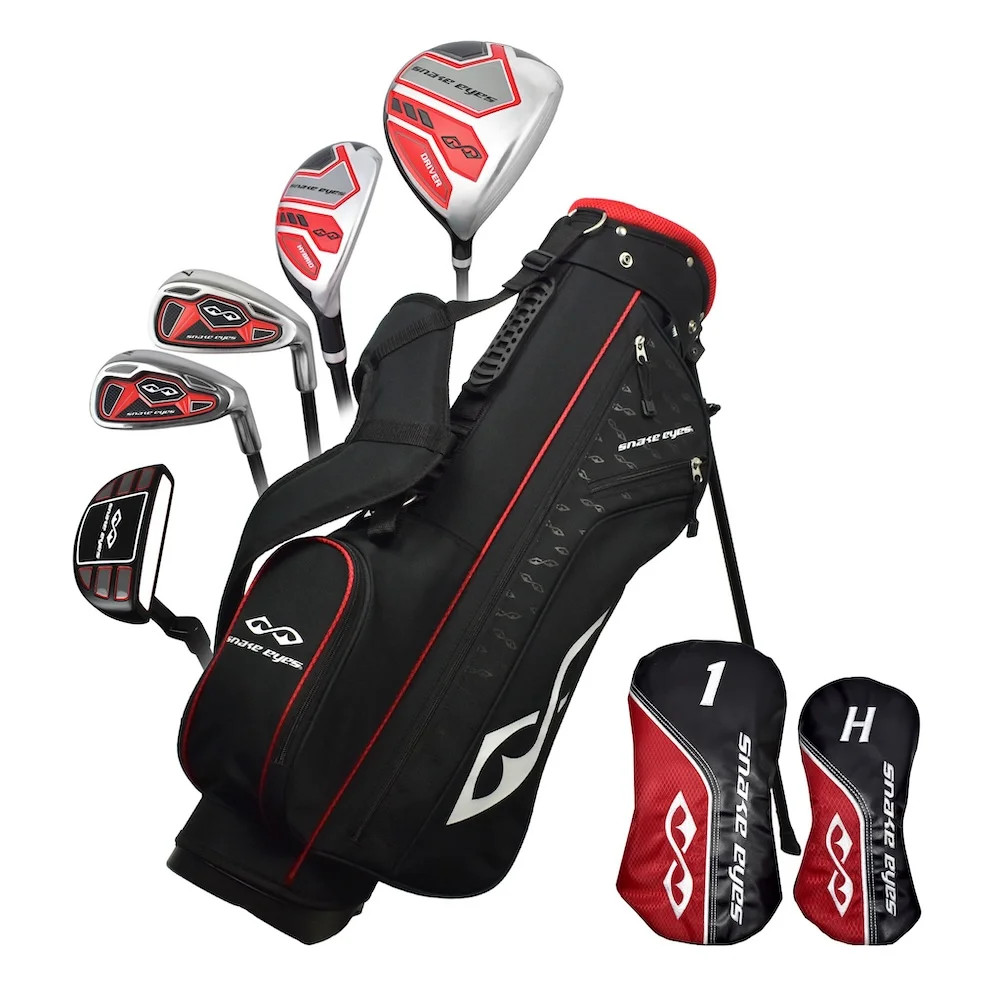 Snake Eyes Golf LH Boys Junior 8-Piece Set Ages 9-12 Black/Red (Left Handed) | Walmart (US)