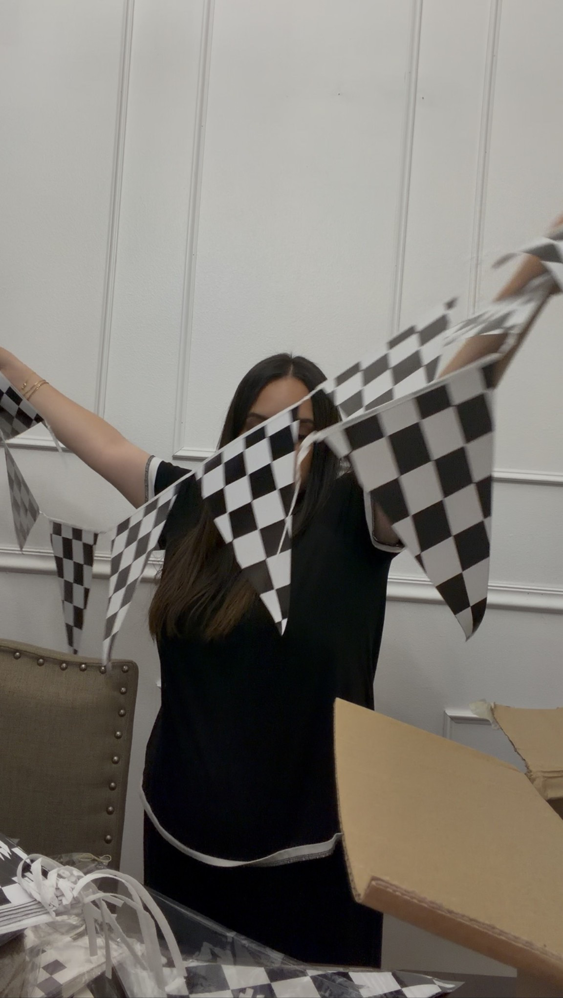 Checkered party supplies 🏁🏆