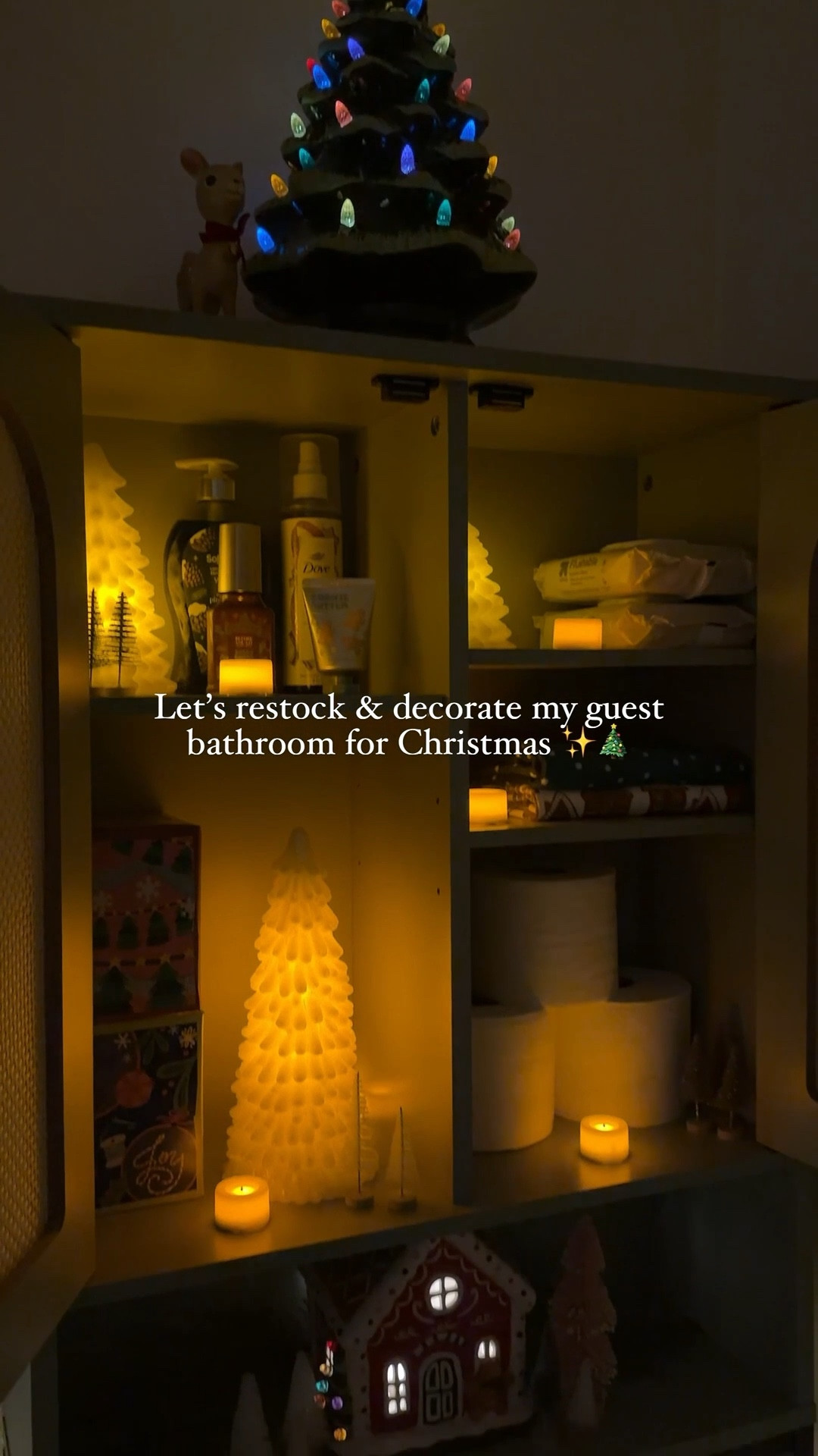 Restocking & decorating my guest bathroom for Christmas ✨🎄

#LTKHome #LTKSeasonal #LTKHoliday