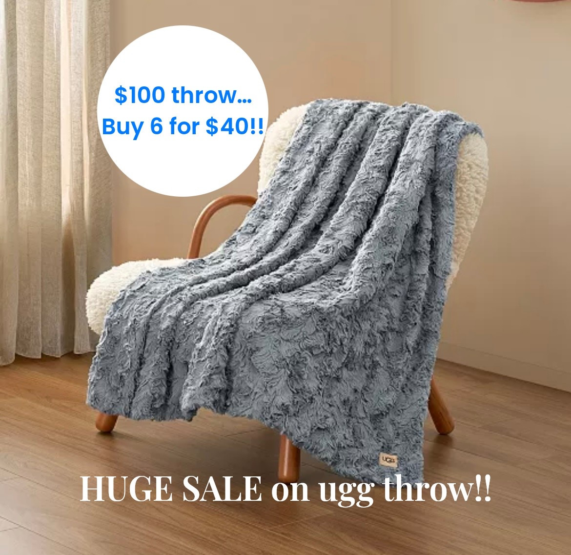 This HAS to be a glitch!!! You guys this UGG throw is normally $100 EACH and right now there’s a secret deal that if you add 6 of the throws to your cart, it’s only $40 TOTAL for all 6!!!! Over $500 off. This has to be a glitch so it probably won’t last long!!! The perfect opportunity to grab amazing quality gifts for coworkers, employees, family members, anything!!! 

#LTKCyberWeek #LTKGiftGuide #LTKHoliday