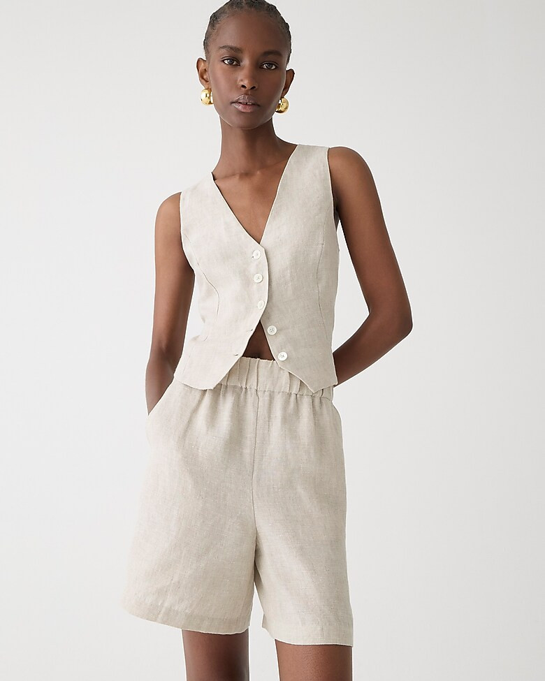 Long Tropez short in linen | J. Crew US