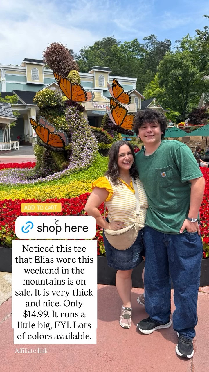 Noticed this tee that Elias wore this weekend in the mountains is on sale. It is very thick and nice. Only $14.99. It runs a little big, FYI. Lots of colors available.

#LTKmomlife #LTKKids #LTKSaleAlert