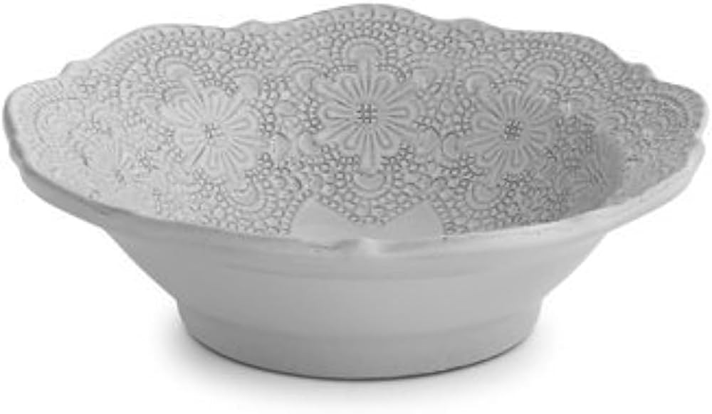 Merletto Cereal Bowl, White | Amazon (US)