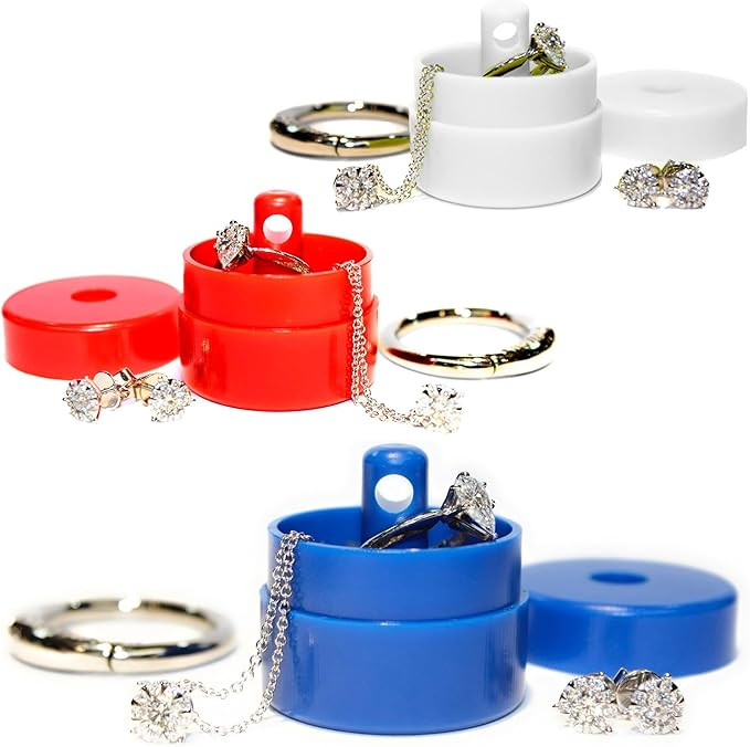 Lion Latch Travel Jewelry Box Case, Ring Holder on Shark Tank - Ring Holder for Women Girls with ... | Amazon (US)