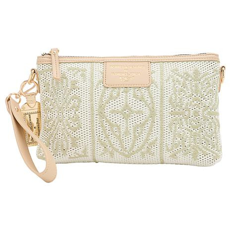 Sharif Sicily Tile Embroidered Wristlet Clutch | HSN