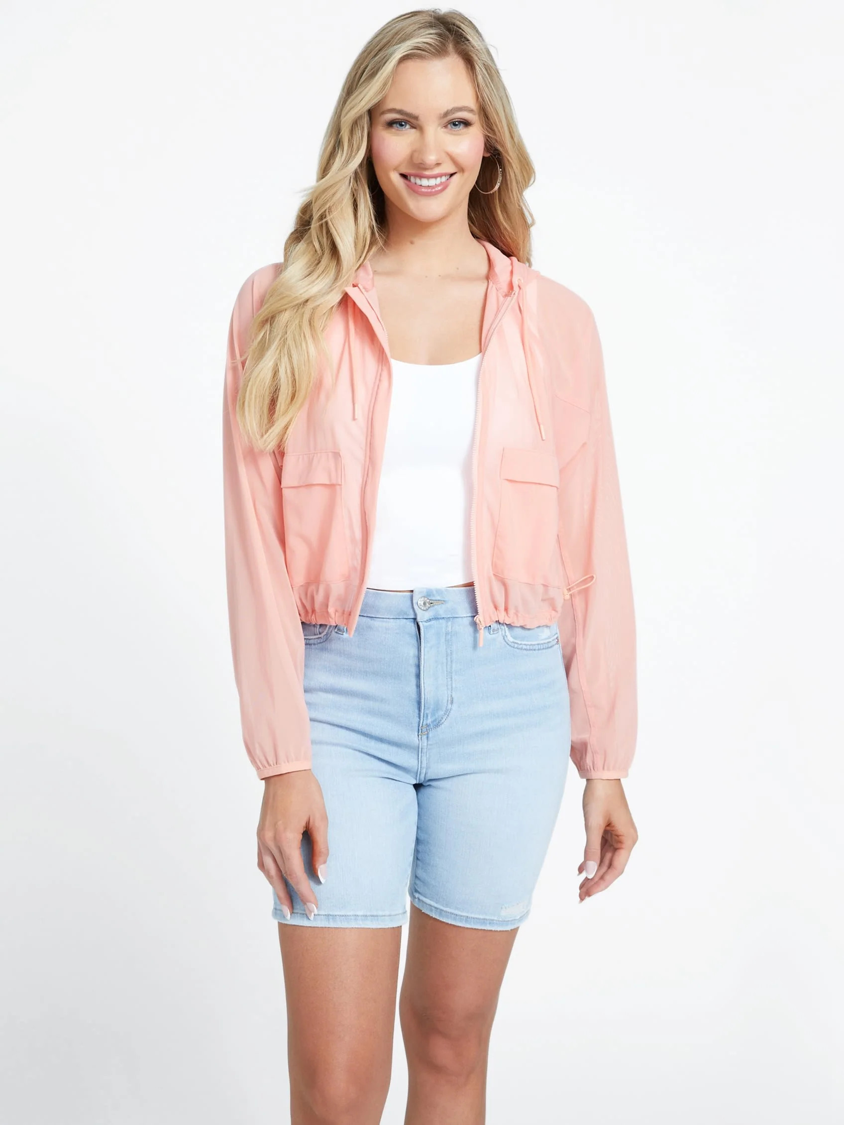 Erin Sheer Hooded Top | Shop Simon