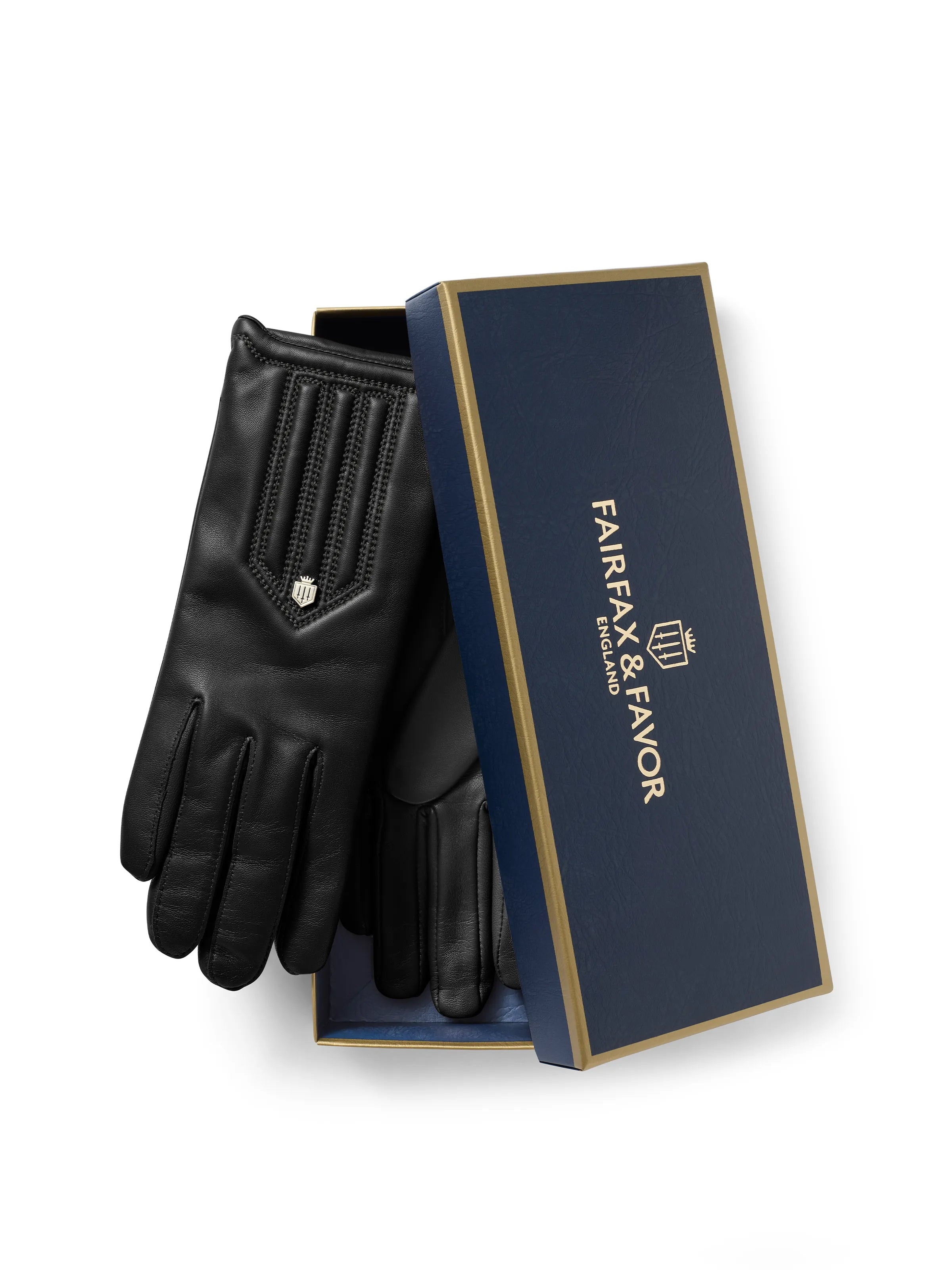 Signature Gloves - Women's Gloves - Black Leather | Fairfax & Favor | Fairfax & Favor (UK)