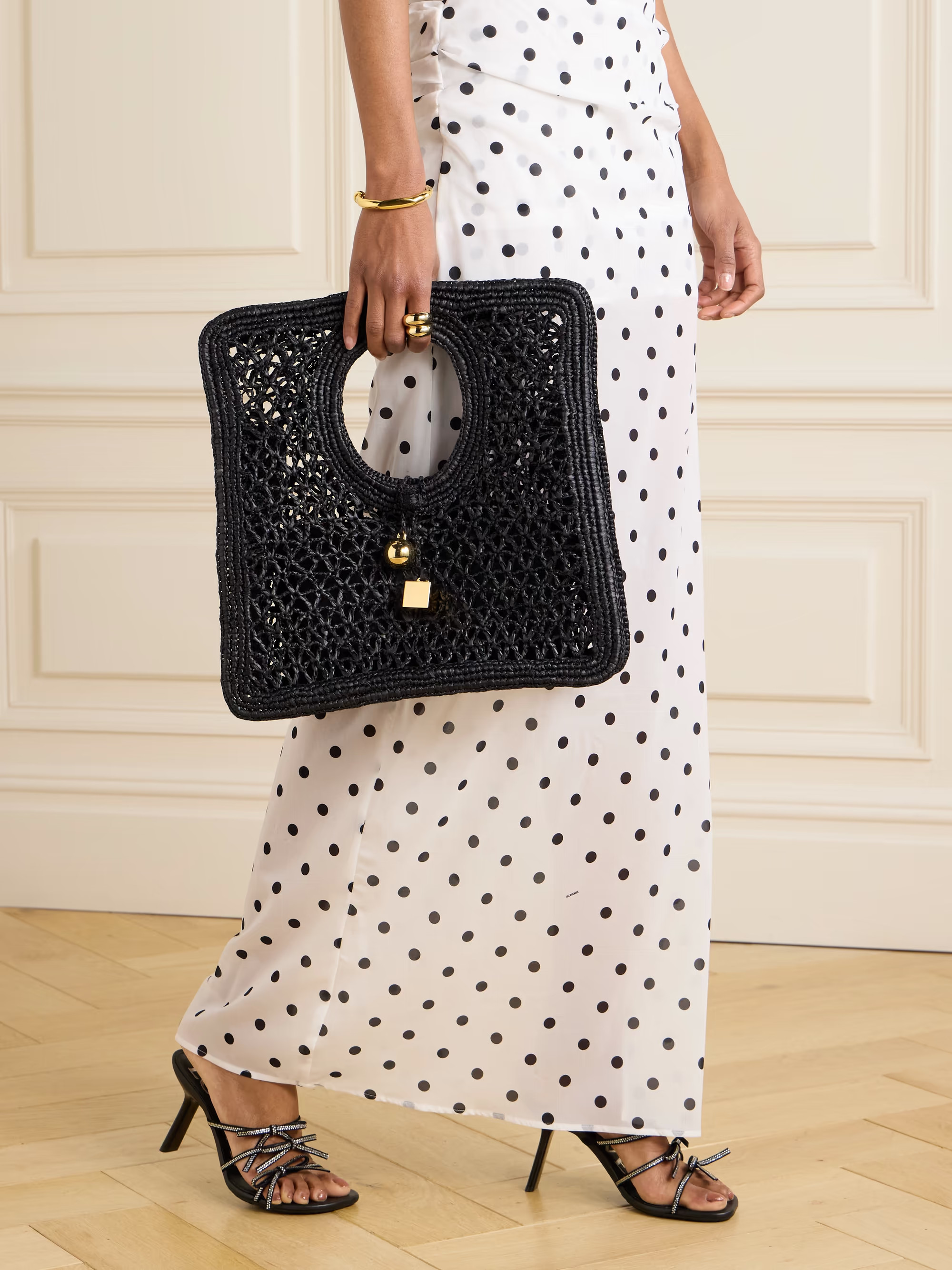 Carre Spiaggia embellished braided raffia tote | NET-A-PORTER (US)