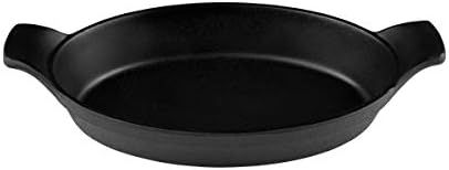 Elite Global Solutions MFP85OV-B Oval Faux Cast Iron Skillet, 8 1/4" x 5 1/2" x 1 1/2" h, Melamin... | Amazon (US)