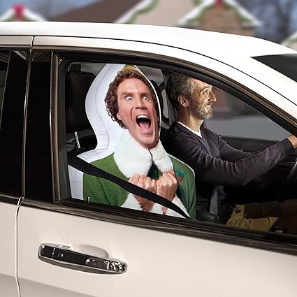 Buddy The Elf Christmas Car Buddy Inflatable 2.8 FT with Car Adapter Mobile Xmas Decoration | Amazon (US)