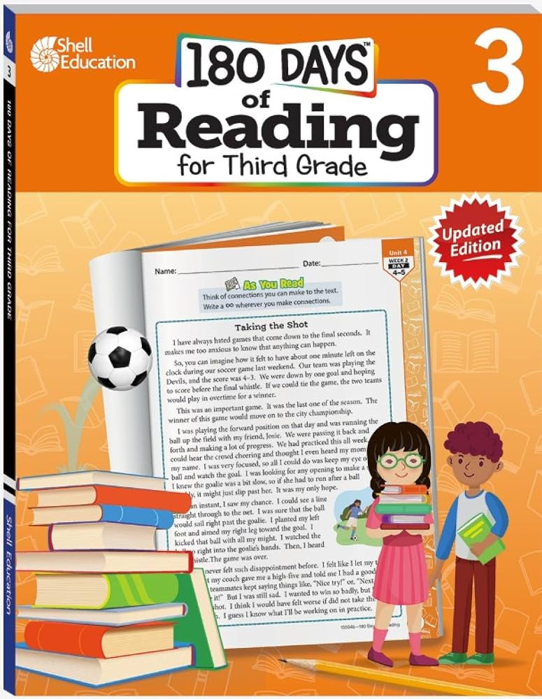 180 Days\u2122: Reading for Third Grade, 2nd Edition: Practice, Assess, Diagnose (180 Days of Pra... | Amazon (US)