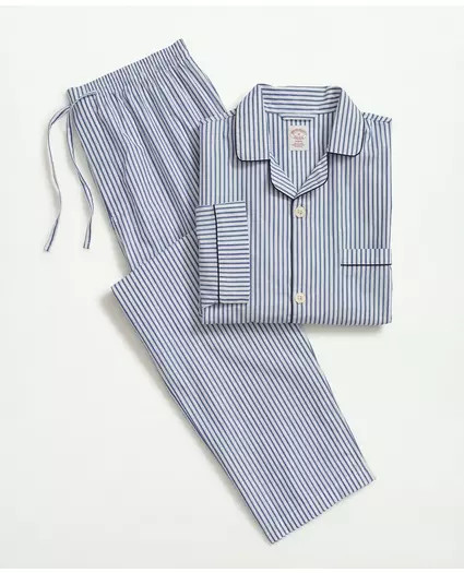 Cotton Broadcloth Bengal Stripe Pajamas | Brooks Brothers