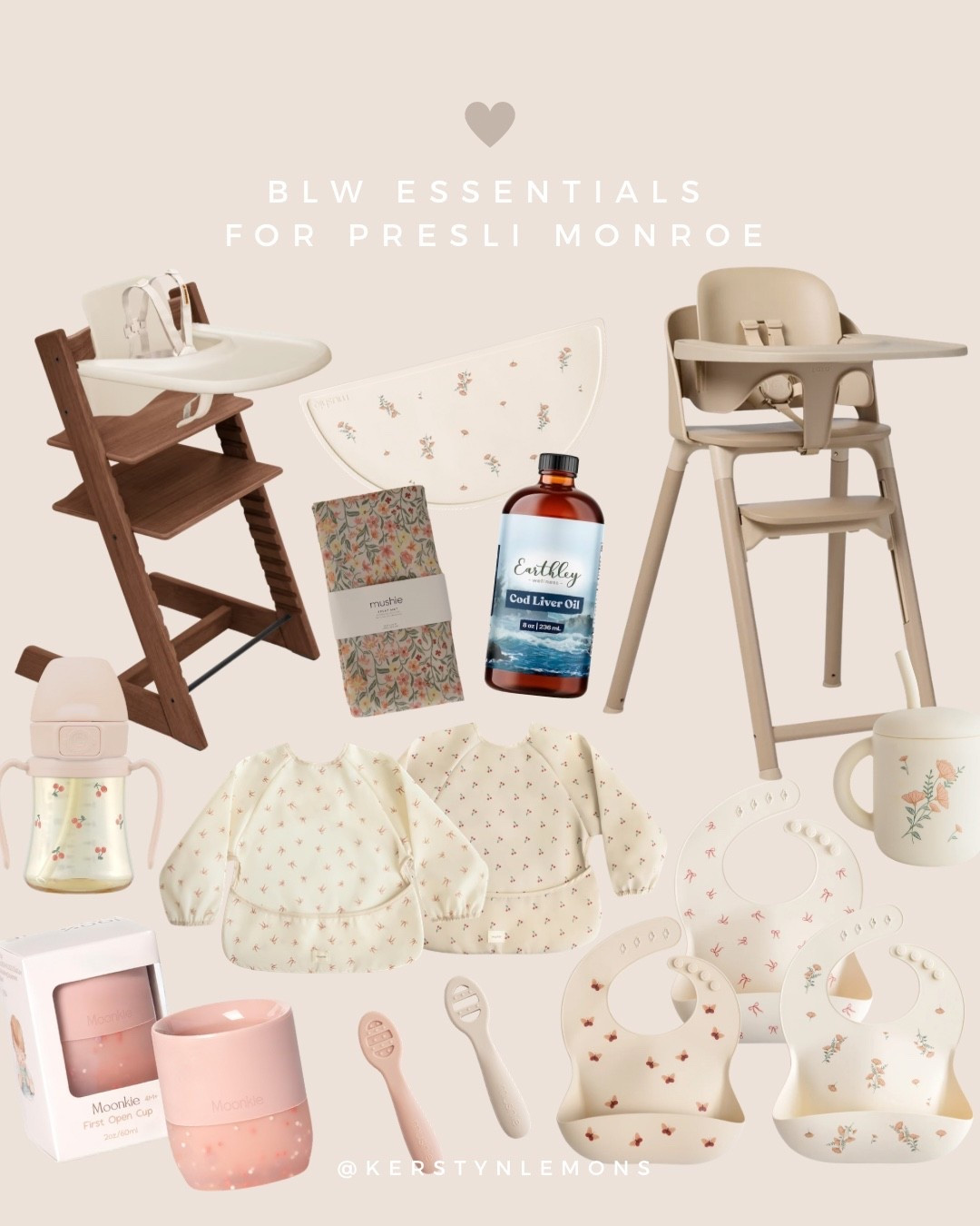 Baby food essentials, the gut-health-focused way ✨🤏🏻 

We’re waiting until Presli can sit unassisted and has developed her pincer grasp before starting solids! 💗

When baby girl is ready, we plan to start with meat stock, bone marrow, nutrient-dense meats (beef with liver, heart, and kidney), salmon, chicken, steak, egg yolks, cod liver oil, and then move into seasonal fruits and veggies. 🌷 we are also doing no *artificial sugar* before two!

#LTKmomlife #LTKBaby #LTKKids