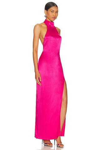 Halter Maxi in Hot Pink | Revolve Clothing (Global)