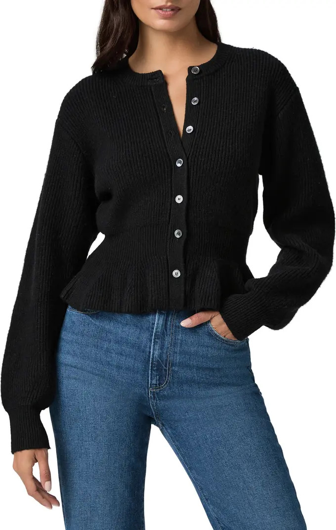 Roslin Wool Blend Peplum Cardigan | Nordstrom
