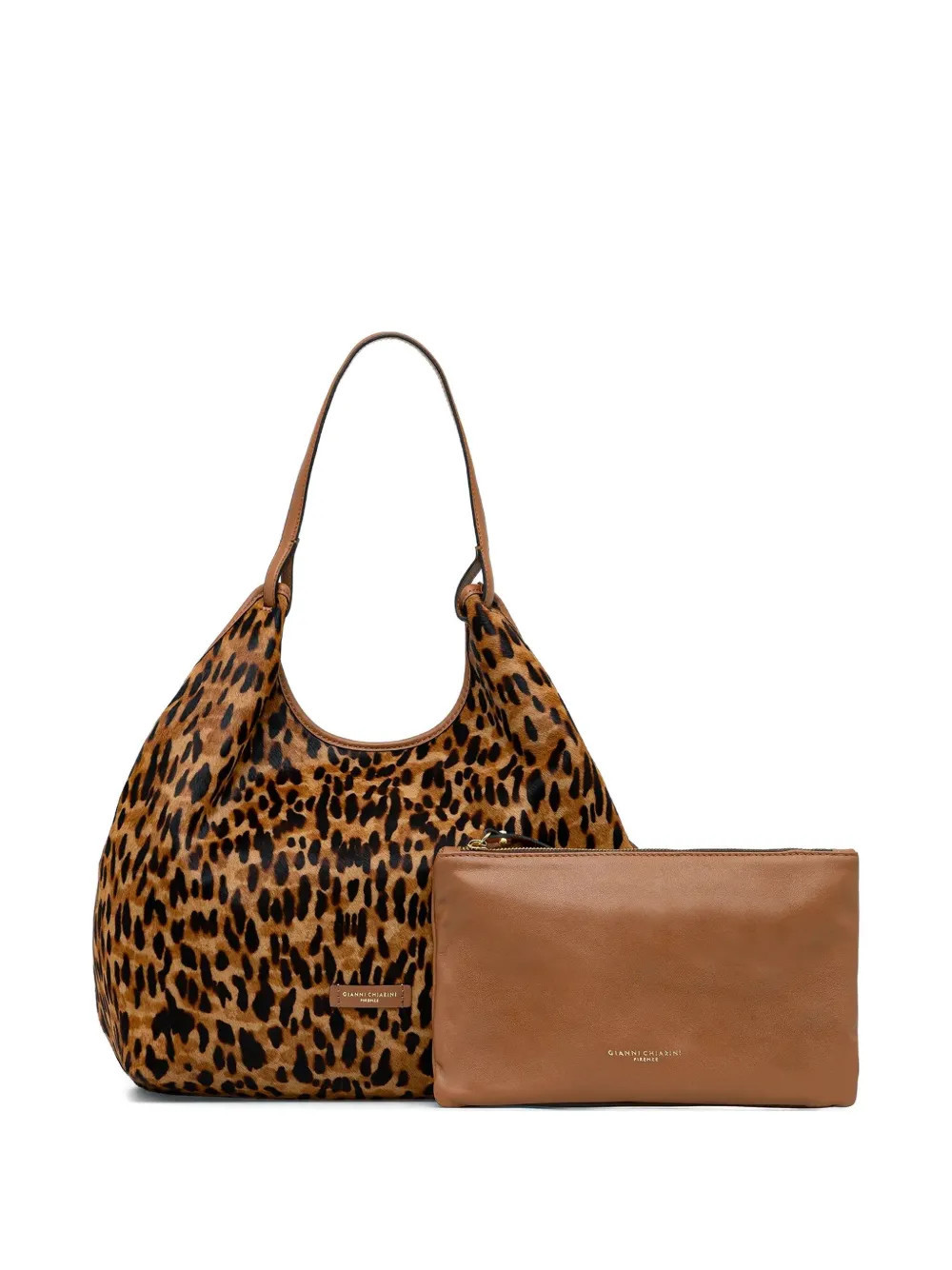 GIANNI CHIARINI Dua leopard-print tote bag - Brown | Farfetch Global