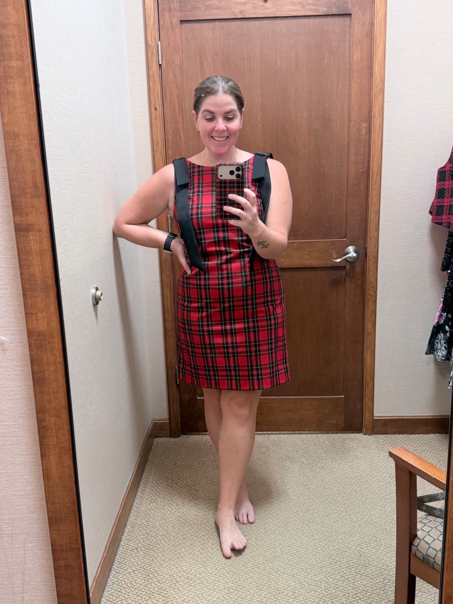 I’m a sucker for a holiday plaid, but then you add the bows and I’m a goner! This dress is Alex Marie and it is perfect for all of your holiday events! The dress runs TTS! 

#LTKSeasonal #LTKHoliday #LTKootd