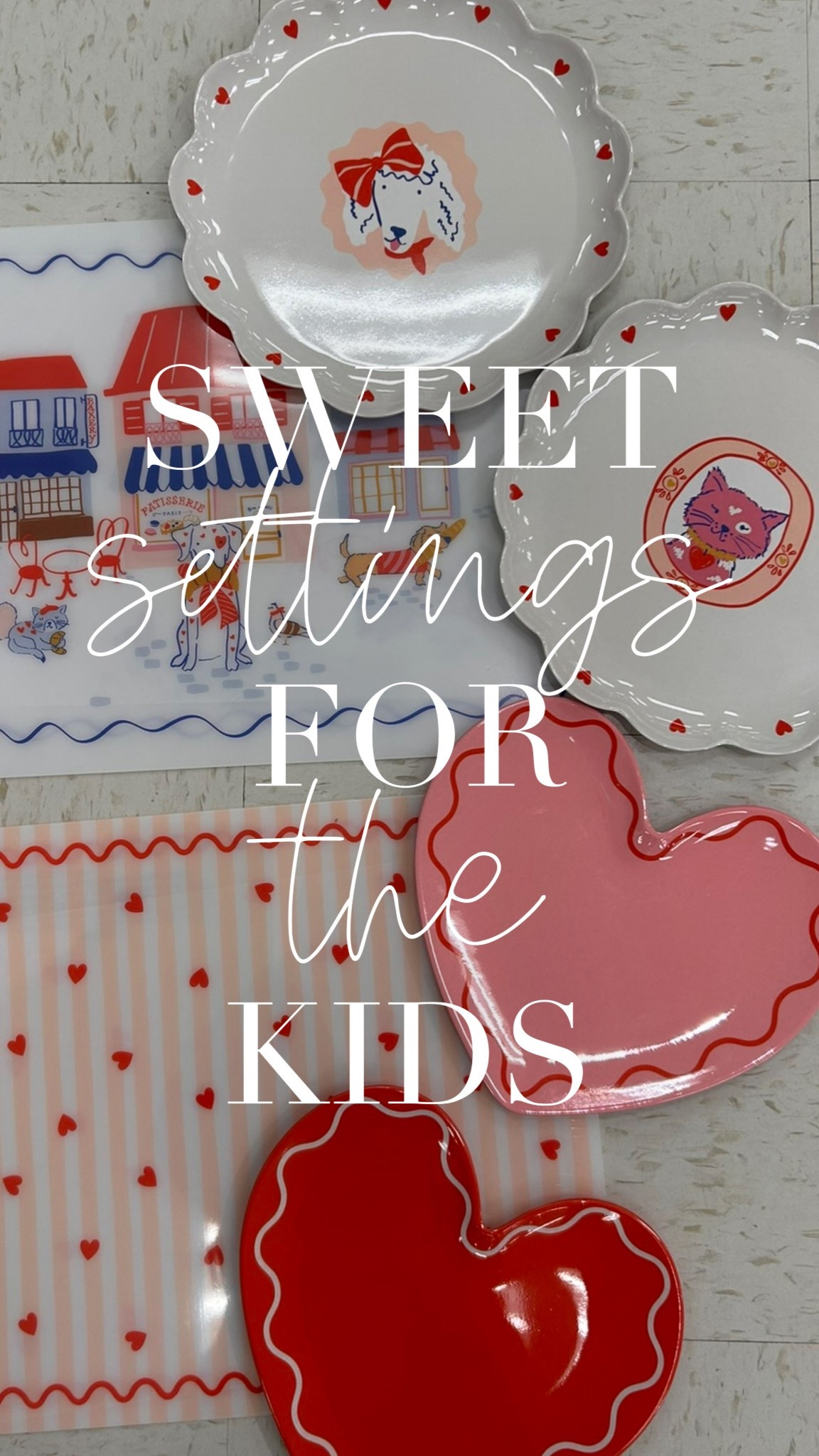 Sweet settings for the kids! Even better, you can toss them in the dishwasher!!