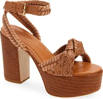 Schutz Khari Woven Block Heel Platform Sandal (Women) | Nordstrom | Nordstrom