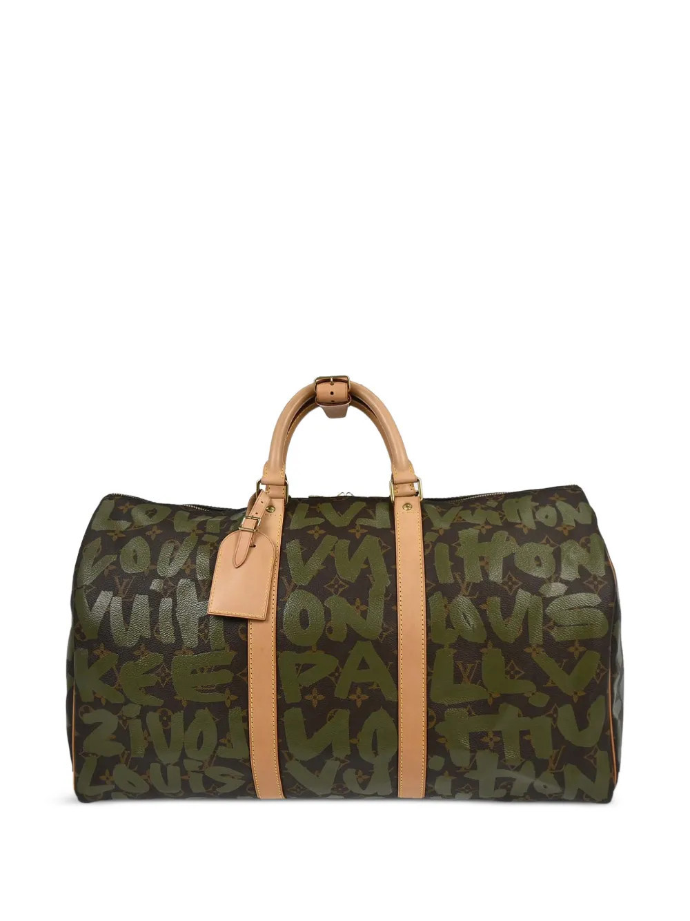 Louis Vuitton Pre-Owned 2001 Graffiti Keepall duffle bag - Green | Farfetch Global