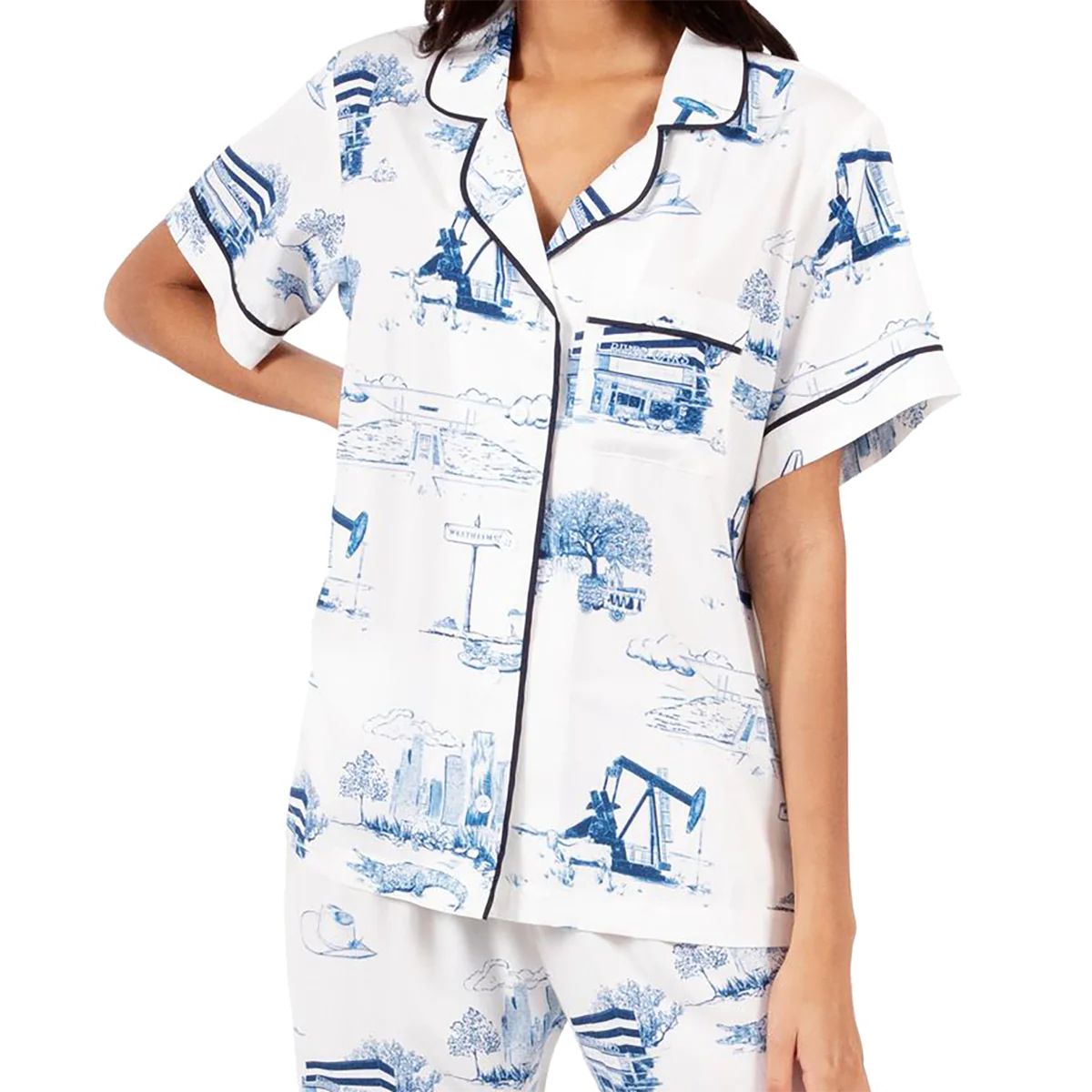 Houston Toile Pajama Pants Set | Colorful Prints, Wallpaper, Pajamas, Home Decor, & More | Katie Kime Inc