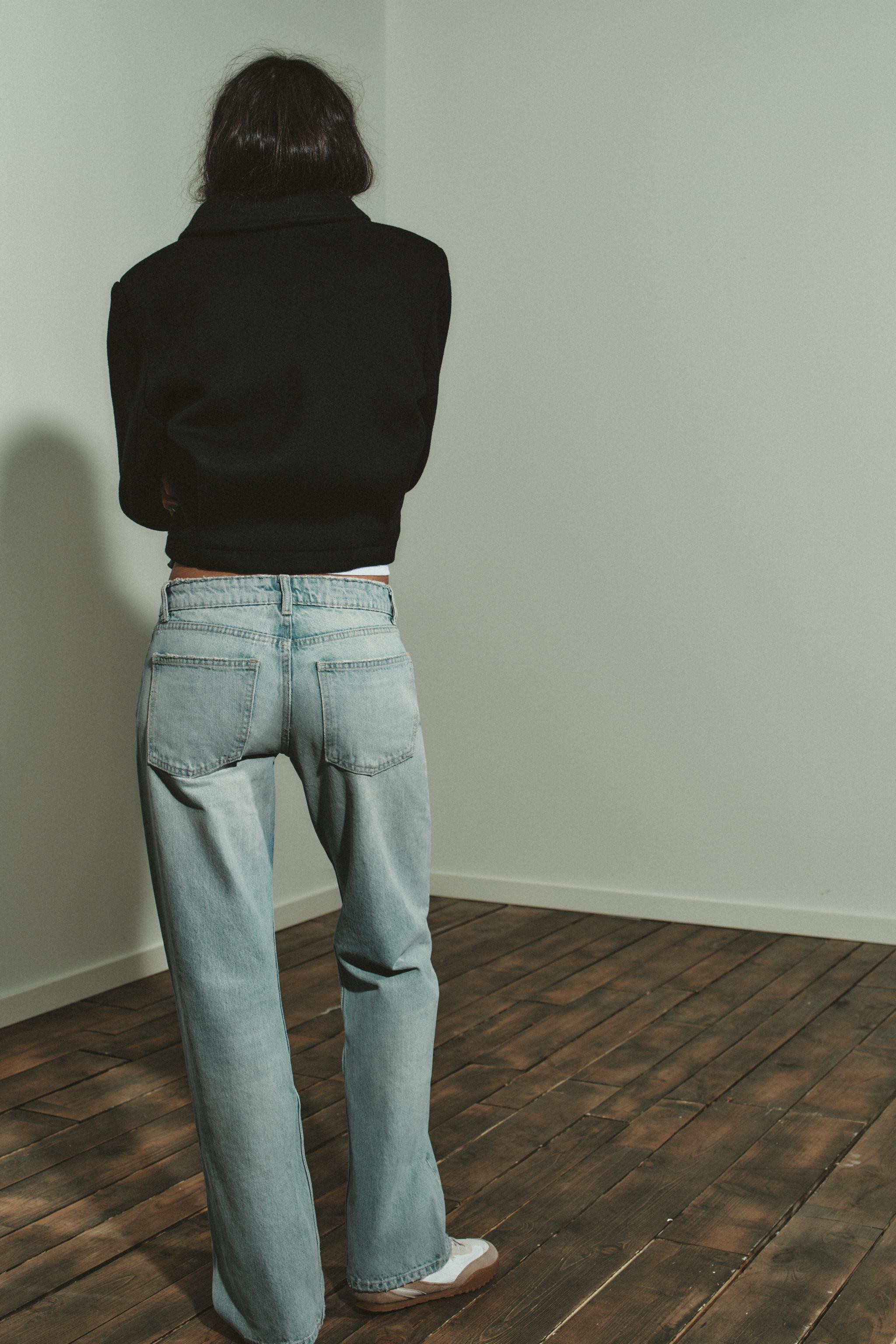 TRF WIDE LEG LOW RISE JEANS | Zara US