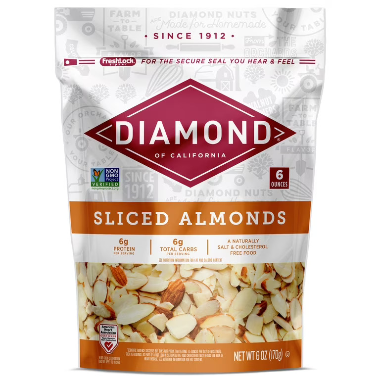 Diamond of California Sliced Almonds 6 oz | Walmart (US)