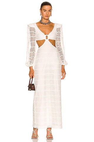 Crochet Cut Out Maxi Dress | FWRD 