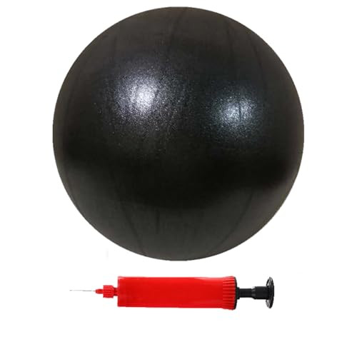 BAIMAN Mini Pilates Exercise 6 Inch Yoga Ball,Micropore Inflatable Exercise Yoga Ball,Core Training and Physical Therapy Equipment, Improves Balance for Home & Gym & Office with Pump(Black) | Amazon (US)
