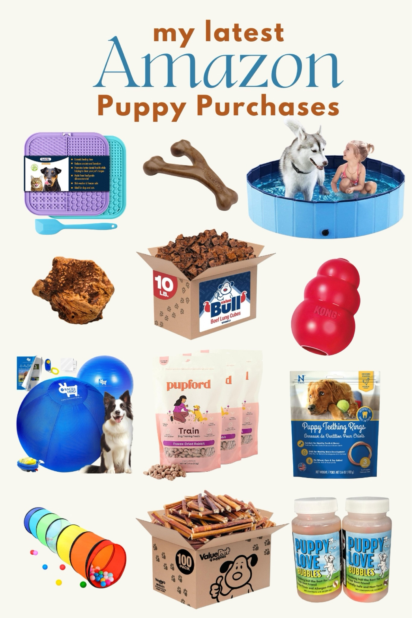 Is my puppy spoiled? Yes. 
Is he the best boy? Yes. 
These are some of my recent purchases that have helped with training, teething, and just keeping him happy. 😊  #puppy #dogtraining #puppytoys #amazonpurchases 

#LTKFamily