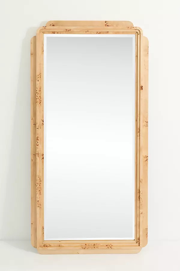 Betti Burl Wood Floor Mirror | Anthropologie (US)