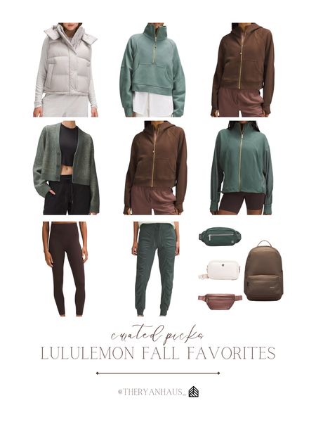 These new Lululemon colors are stunning! I love this dark Java brown and the dark forest color is so good too! These pieces are perfecting for transitioning into the colder months and all throughout as well! These bags are also so pretty—the belt bags are a must! 

#LTKFitness #LTKstyletip #LTKFind