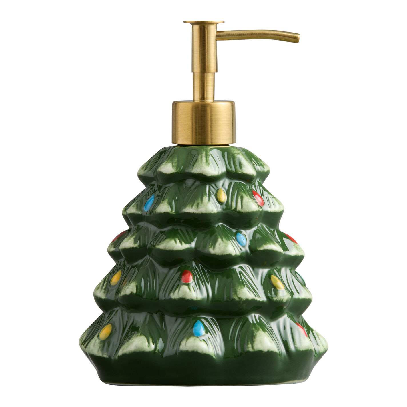 Ceramic Holiday Hand Painted Soap Dispenser - World Market | World Market