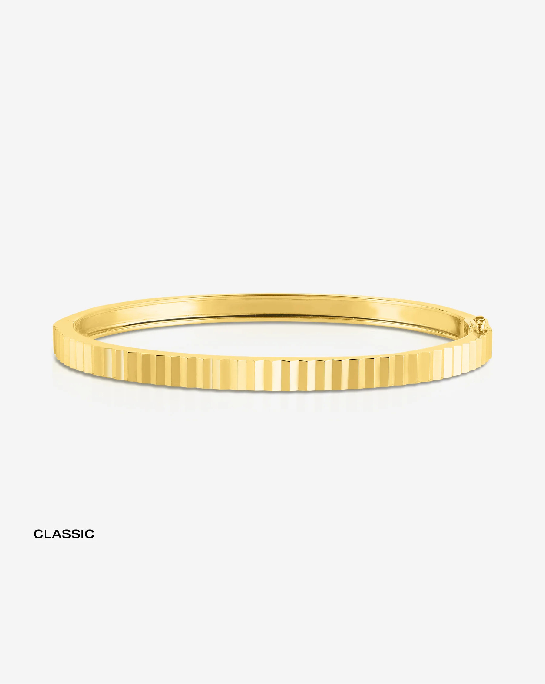 Fluted Gold Bangle | Ring Concierge