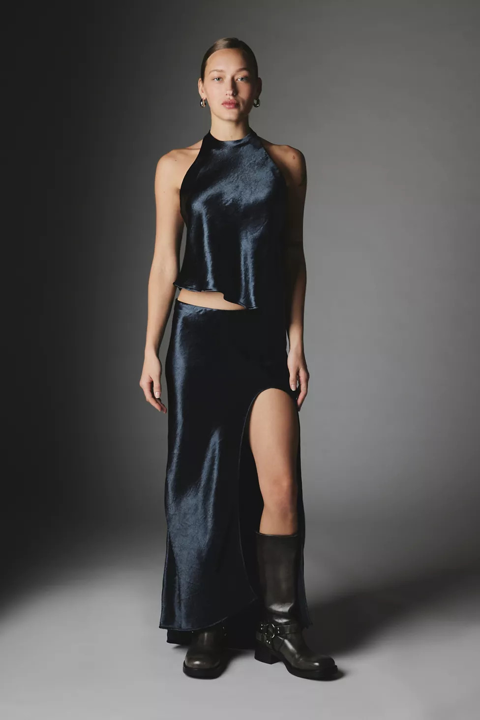 Silence + Noise Norah Satin Slip Maxi Skirt | Urban Outfitters (US and RoW)