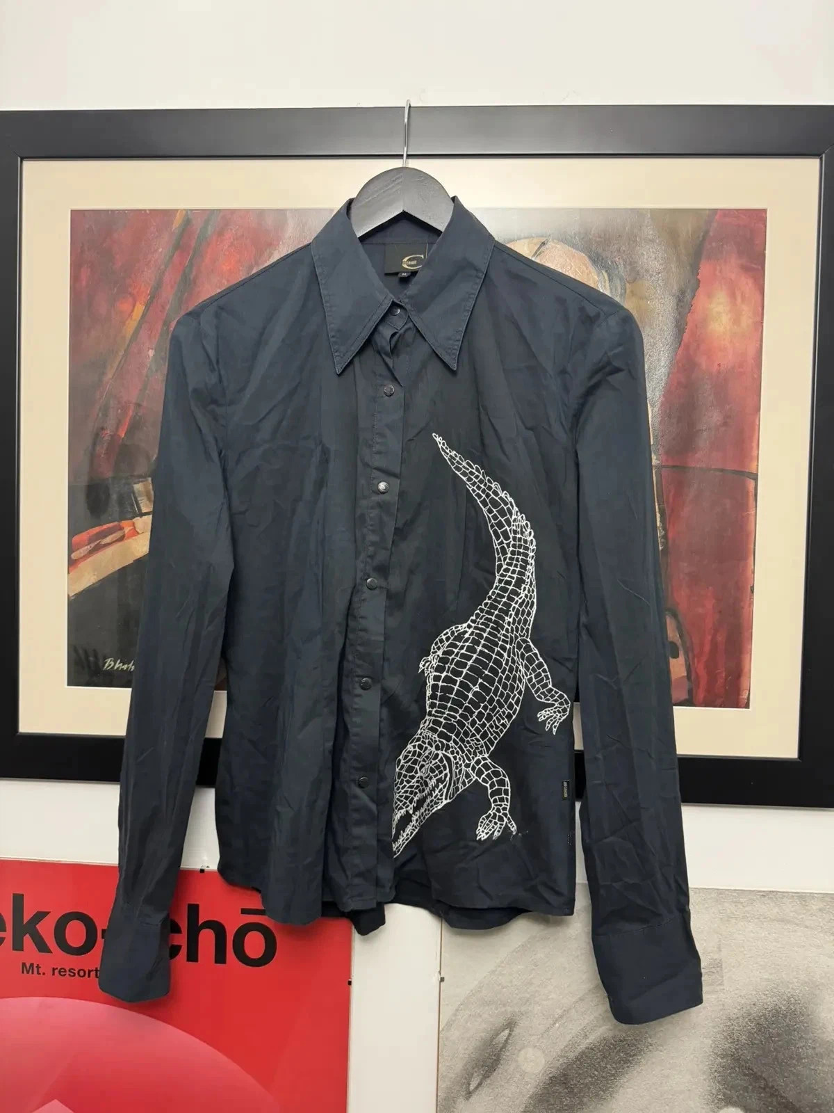 Just Cavalli Vintage Y2k Button Up Shirt Crocodile Roberto | eBay | eBay US