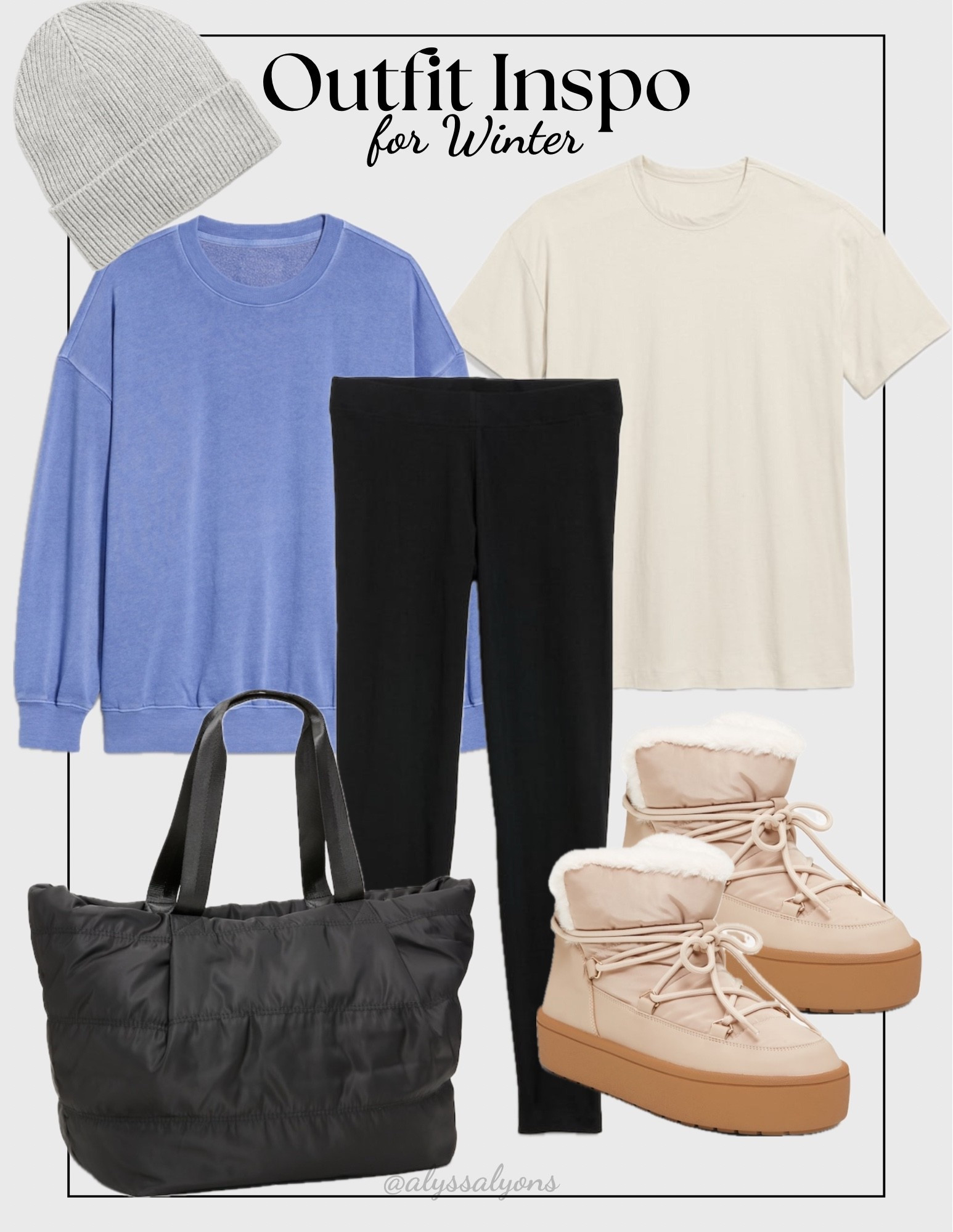 Cozy winter outfit inspo 🤍

Oversized sweatshirt | women’s boots | leggings | active tote | must have | essentials | mom style | everyday outfit | closet staple | 

#LTKFindsUnder50 #LTKSeasonal #LTKActive