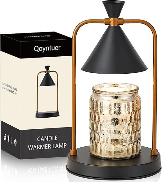Qoyntuer Candle Warmer Lamp with Timer, Dimmable Candle Light Electric Candle Melter Compatible w... | Amazon (US)