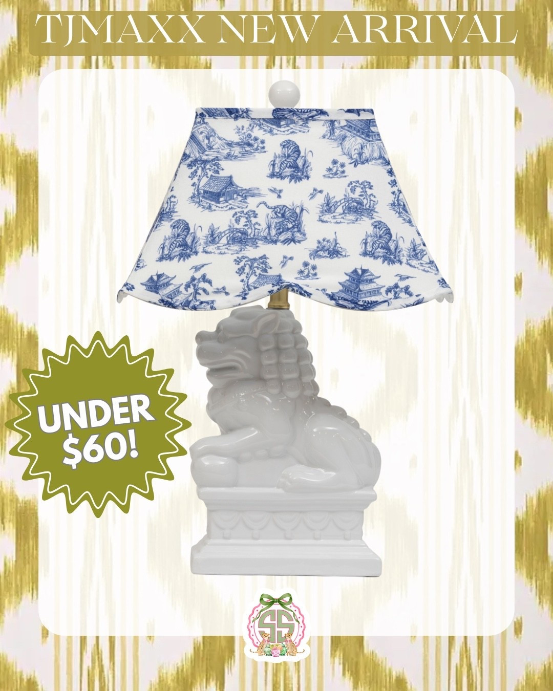 Toile & fou dogs.. so grandmillenial and under $60!

#LTKSeasonal #LTKHome #LTKOver40
