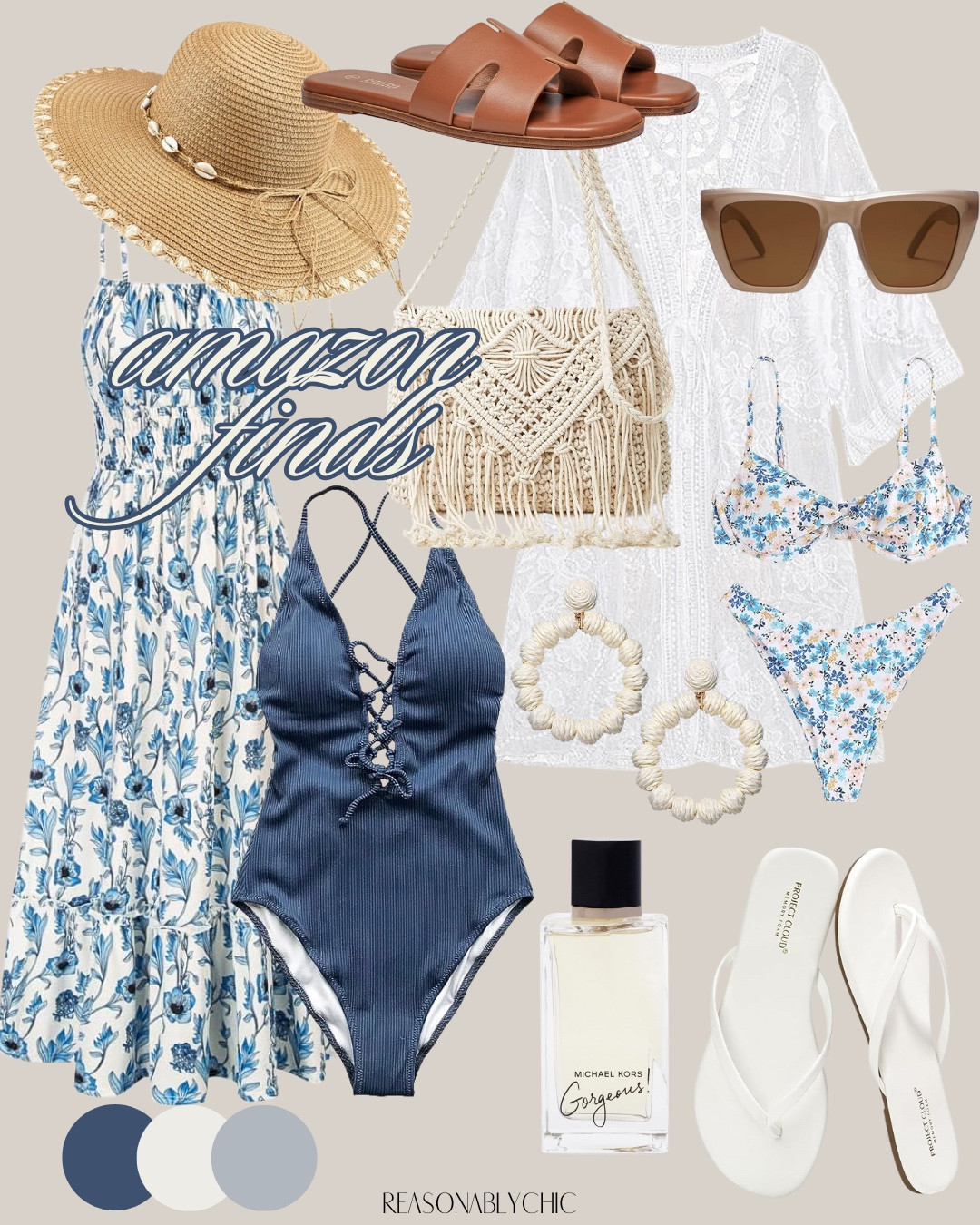 Blue and Cream Outfits 💙🤍


Blue sundress, cream sandals, light blue shorts, cream tank top, summer chic, blue maxi dress, cream sun hat, beachwear, airy fabrics, blue romper