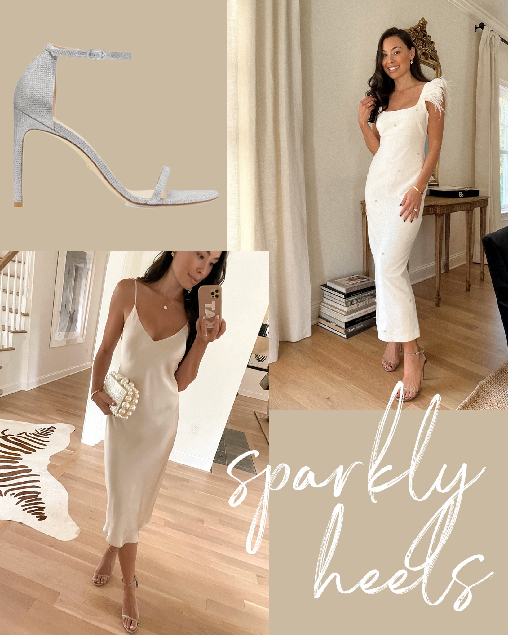 Kat Jamieson of With Love From Kat shares her favorite Stuart Weitzman heels. Take 25% off StuartWeitzman.com with code SWB25! Sparkly heels, metallic sandal, holiday style.

#LTKsalealert #LTKHoliday #LTKshoecrush