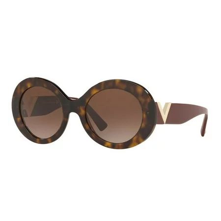 Valentino VA 4058 5002/13 Sunglasses Havana Brown Frame Brown Lens 52mm | Walmart (US)
