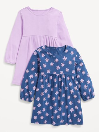 Long-Sleeve Dress 2-Pack for Toddler Girls | Old Navy (US)