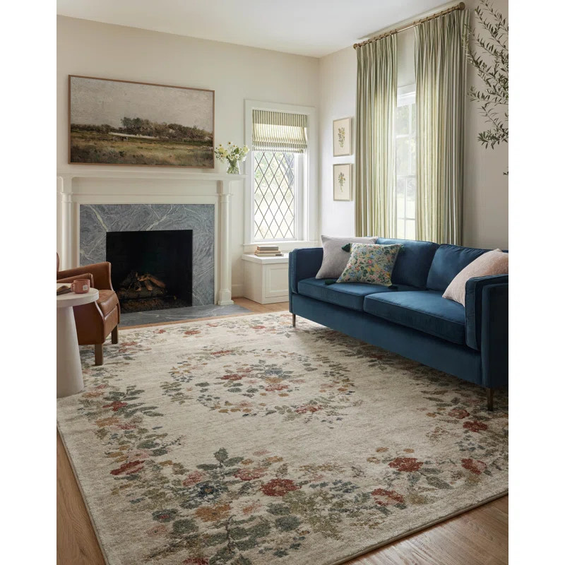 Rifle Paper Co. x Loloi Laurel Cream Area Rug | Wayfair North America