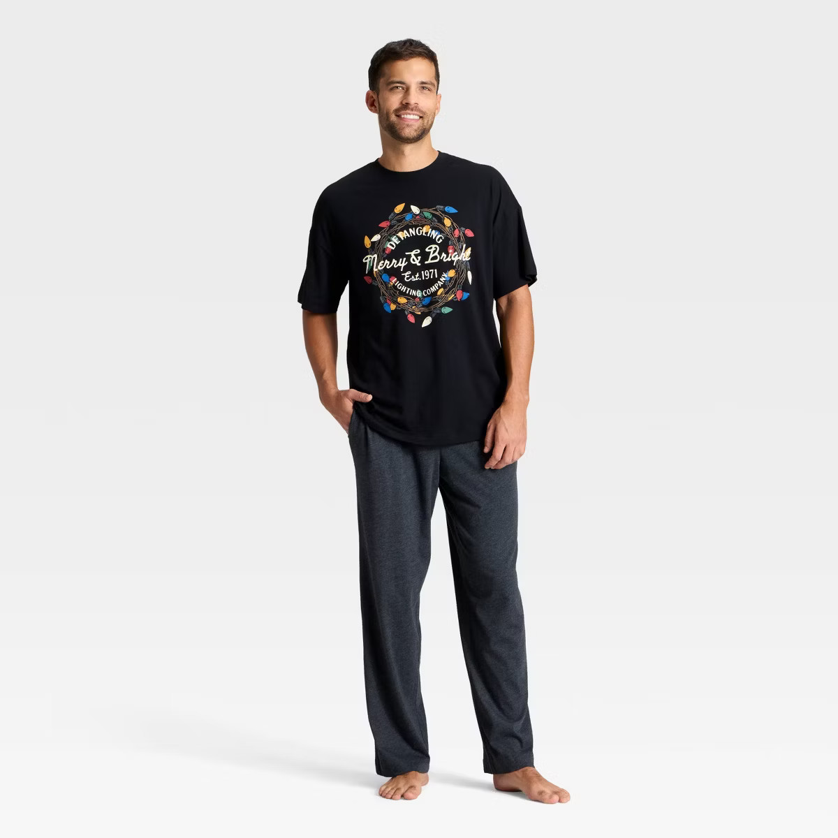 Men's 2pc Short Sleeve T-shirt & Pant Pajama Set - Goodfellow & Co™ | Target