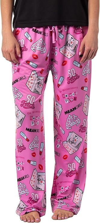 Mean Girls Women's Burn Book Icons and Movie Quotes Lounge Pajama Pants | Amazon (US)